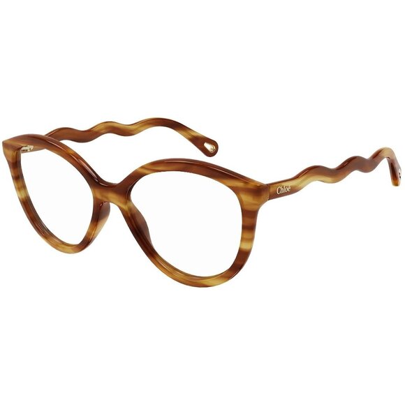 NEW  CHLOE SUNGLASSES CAT EYE HAVANA WOMEN EYEWEAR CHLOE CH0089S 001 - Picture 1 of 3